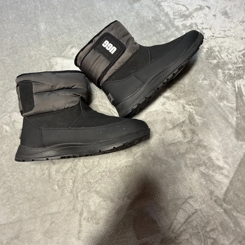 UGG Kids Toty Weather Waterproof Snow Boots Black Grey 1122371K Size 6